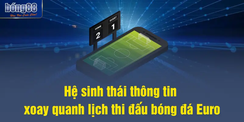 Hệ sinh thái thông tin xoay quanh lịch thi đấu bóng đá Euro